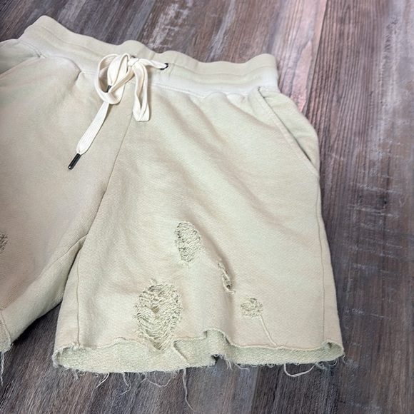 n:philanthropy Womens Coco Distressed Casual Walking Shorts Beige NWT - Picture 7 of 11